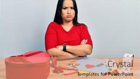  Presentation with beautiful hispanic woman - Theme enhanced with beautiful-hispanic-woman-with-nose background and a coral colored foreground