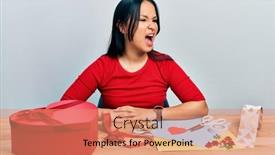  Presentation with beautiful hispanic woman - Slides featuring beautiful-hispanic-woman-with-nose background and a coral colored foreground