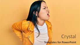  Presentation with beautiful hispanic woman - Presentation theme featuring beautiful-hispanic-woman-with-nose background and a  colored foreground