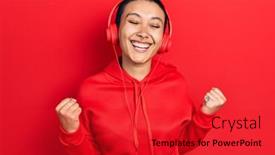 Presentation with beautiful hispanic woman - Theme featuring beautiful-hispanic-woman-with-short background and a red colored foreground