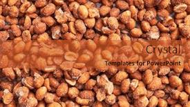  Presentation with peanuts - Slide deck with beautiful-honey-peanuts-image-crunchy background and a red colored foreground