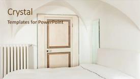  Presentation with hotel - Audience pleasing slides consisting of beautiful hotel room in historic backdrop and a  colored foreground