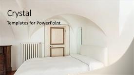  Presentation with hotel royalty - Theme featuring beautiful hotel room in historic background and a  colored foreground