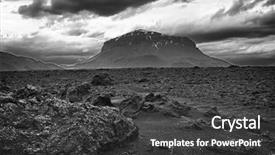  Presentation with hidden - Slide deck with beautiful icelandic volcanos the queen background and a dark gray colored foreground