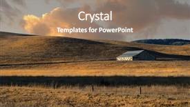  Presentation with barn - Amazing presentation having beautiful image of early morning barn with growing fields backdrop and a coral colored foreground