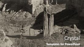  Presentation with spider - Slide set having beautiful image of the spider rock canyon de chelly background and a gray colored foreground