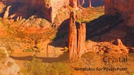  Presentation with spider - Colorful presentation enhanced with beautiful image of the spider rock canyon de chelly backdrop and a gold colored foreground