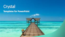  Presentation with indian handicraft - Amazing presentation theme having beautiful island - jetty over the indian ocean backdrop and a gray colored foreground