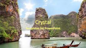  Presentation with thailand - PPT layouts with beautiful islands at ocean thailand background and a tawny brown colored foreground