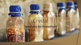  Presentation with grains - Beautiful slides featuring beautiful-jars-with-grains-cereals backdrop and a  colored foreground