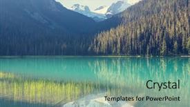  Presentation with canada - Theme enhanced with beautiful-joffre-lake-in-canada background and a seafoam green colored foreground