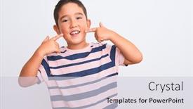  Presentation with health - Theme featuring beautiful-kid-boy-wearing-casual background and a lemonade colored foreground