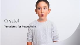  Presentation with fear - Amazing presentation design having beautiful-kid-boy-wearing-grey backdrop and a sky blue colored foreground