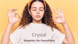  Presentation with curly hair - Cool new presentation design with beautiful-kid-girl-with-curly backdrop and a lemonade colored foreground