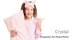  Presentation with curly hair - Beautiful presentation featuring beautiful-kid-girl-with-curly backdrop and a white colored foreground