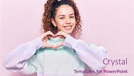  Presentation with curly hair - Theme with beautiful-kid-girl-with-curly background and a lemonade colored foreground