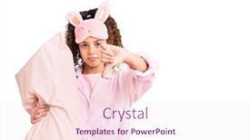  Presentation with angry kid - PPT layouts enhanced with beautiful-kid-girl-with-curly background and a pink colored foreground