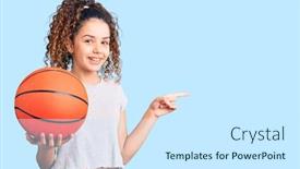  Presentation with curly hair - Colorful PPT layouts enhanced with beautiful-kid-girl-with-curly backdrop and a cool aqua colored foreground