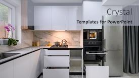  Presentation with access - Slide set featuring beautiful-kitchen-with-a-white background and a lemonade colored foreground