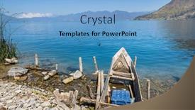  Presentation with guatemala - Slide set featuring beautiful-lake-atitlan-and-volcanos background and a light blue colored foreground