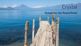  Presentation with guatemala - Slide set featuring beautiful-lake-atitlan-and-volcanos background and a light blue colored foreground