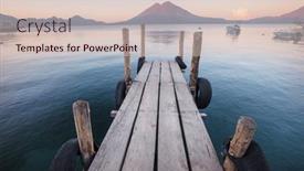  Presentation with guatemala - PPT layouts consisting of beautiful-lake-atitlan-and-volcanos background and a lemonade colored foreground