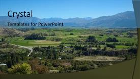  Presentation with green lake - Theme featuring beautiful lake county council near background and a light blue colored foreground
