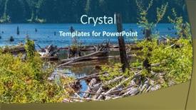  Presentation with canada - Slide set featuring beautiful-lake-cowichan-in-canada background and a ocean colored foreground