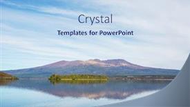  Presentation with new zealand - Presentation theme consisting of beautiful-lake-taupo-in-new background and a sky blue colored foreground