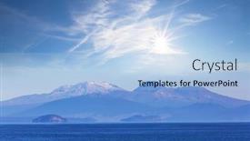  Presentation with new zealand - Audience pleasing slides consisting of beautiful-lake-taupo-in-new backdrop and a light blue colored foreground