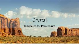  Presentation with arizona - Beautiful slides featuring beautiful landscape at monument valley backdrop and a  colored foreground