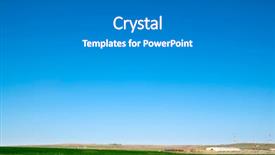  Presentation with clean - Audience pleasing PPT theme consisting of beautiful landscape clean blue sky backdrop and a gray colored foreground