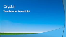  Presentation with plain blue clear sky - PPT layouts enhanced with beautiful landscape clean blue sky background and a gray colored foreground