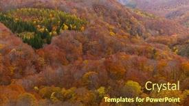  Presentation with autumn - PPT layouts having beautiful-landscape-in-autumn background and a  colored foreground