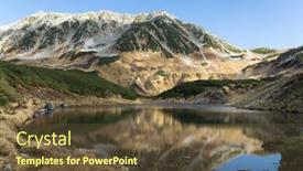  Presentation with japan - PPT theme featuring beautiful landscape in japan background and a tawny brown colored foreground