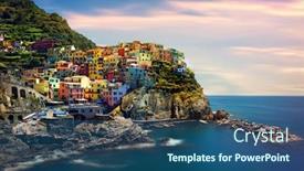  Presentation with landscape architecture - Amazing theme having beautiful-landscape-of-a-coastal backdrop and a ocean colored foreground