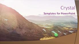  Presentation with landscape - Slide deck having beautiful-landscape-of-beartooth-pass background and a sky blue colored foreground