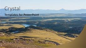  Presentation with wyoming - Theme having beautiful-landscape-of-beartooth-pass background and a light blue colored foreground