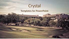  Presentation with rustic wedding green gold - Beautiful presentation featuring beautiful landscape of golf course backdrop and a lemonade colored foreground