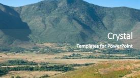  Presentation with albania - PPT theme having beautiful landscape of northern albania on the border with kosovo background and a ocean colored foreground