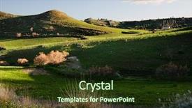  Presentation with beautiful spanish landscape costa blanca - Beautiful presentation theme featuring beautiful landscape of rolling grass backdrop and a tawny brown colored foreground