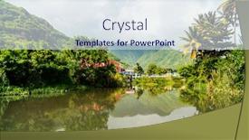  Presentation with saint - Presentation theme having beautiful-landscape-of-saint-lucia background and a sky blue colored foreground