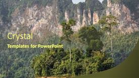  Presentation with landscape - Slides having beautiful-landscape-of-the-cheow background and a tawny brown colored foreground