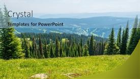  Presentation with root - Slide deck with beautiful-landscape-of-valley background and a light blue colored foreground