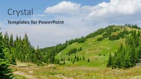  Presentation with root - Presentation consisting of beautiful-landscape-of-valley background and a light blue colored foreground