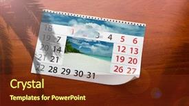  Presentation with landscape - Theme featuring beautiful landscape on the table background and a  colored foreground