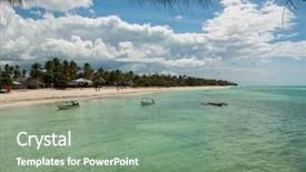  Presentation with zanzibar - Audience pleasing PPT layouts consisting of beautiful-landscape-with-african-beach backdrop and a gray colored foreground