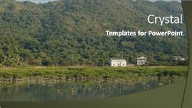  Presentation with landscape - Amazing presentation having beautiful-landscape-with-mountain backdrop and a gray colored foreground