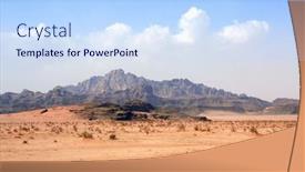  Presentation with rocky mountains - Theme enhanced with beautiful-landscape-with-rocky-mountains background and a sky blue colored foreground