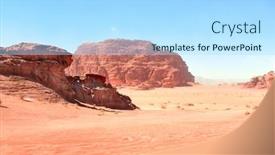  Presentation with rum - Audience pleasing slide set consisting of beautiful-landscape-with-sand-dunes backdrop and a light blue colored foreground